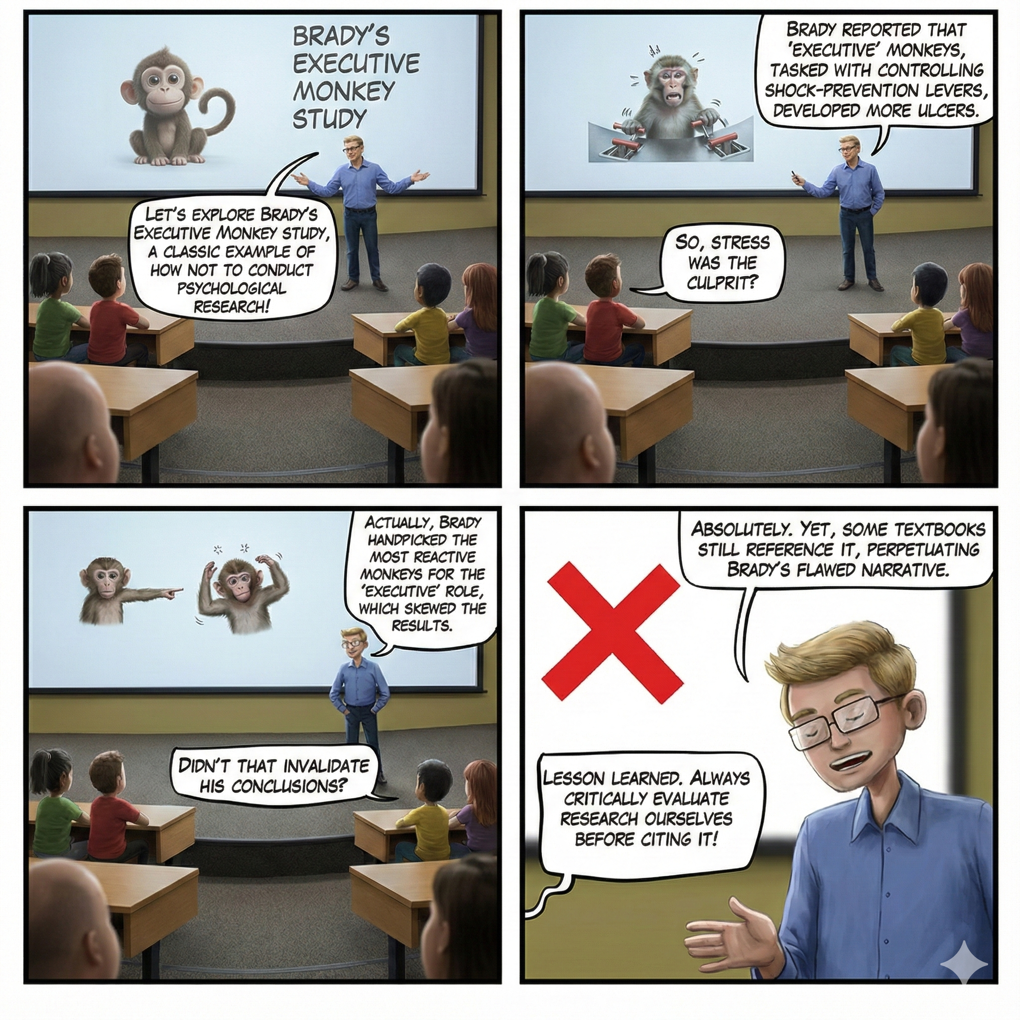 Brady study cartoon